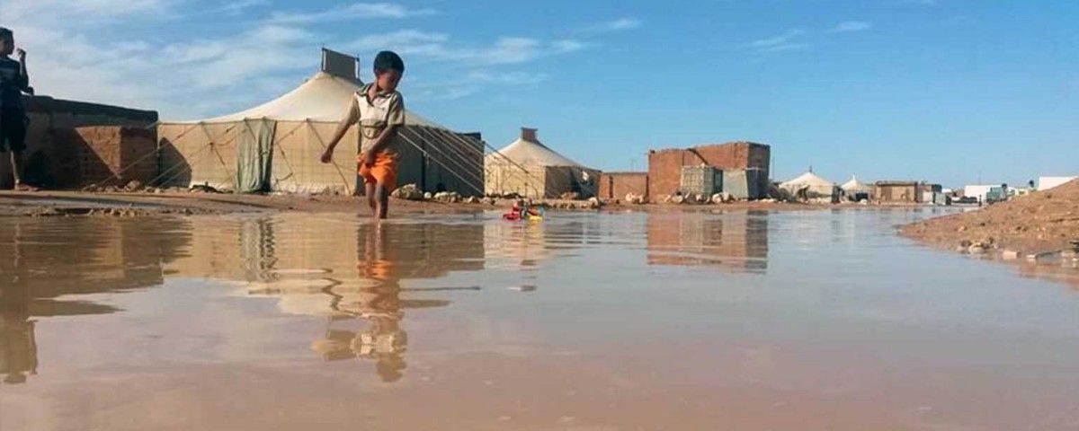 Inundaciones en campos refugiados saharauis